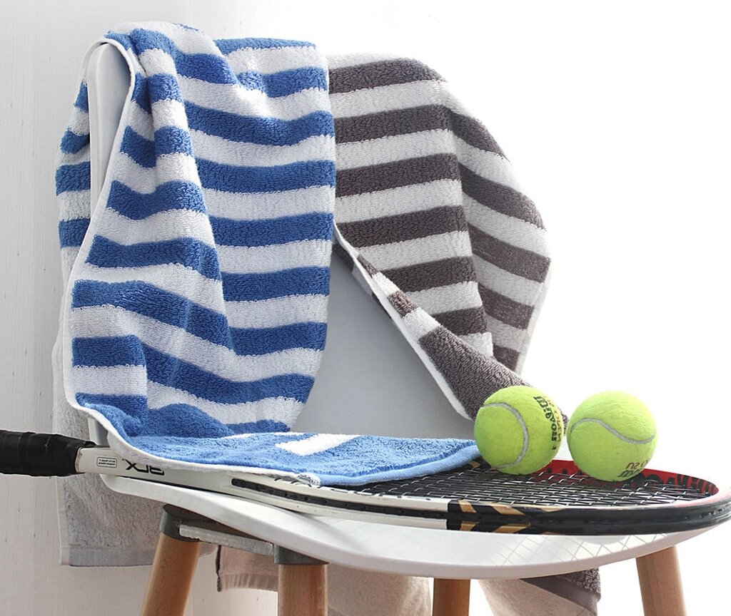 Рушник ZSH Life towel sports gray stripes 30х110 см від компанії da1 - фото 1