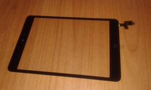 Сенсор iPad mini / mini 2 чорний зі шлейфом і кнопкою Home