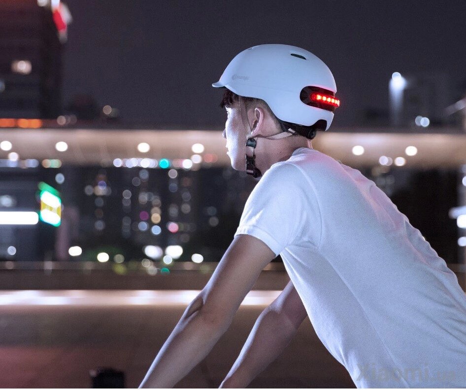 Шлем со светодиодами Xiaomi Smart4u City Flash Helmet SH50 (размер L) від компанії da1 - фото 1