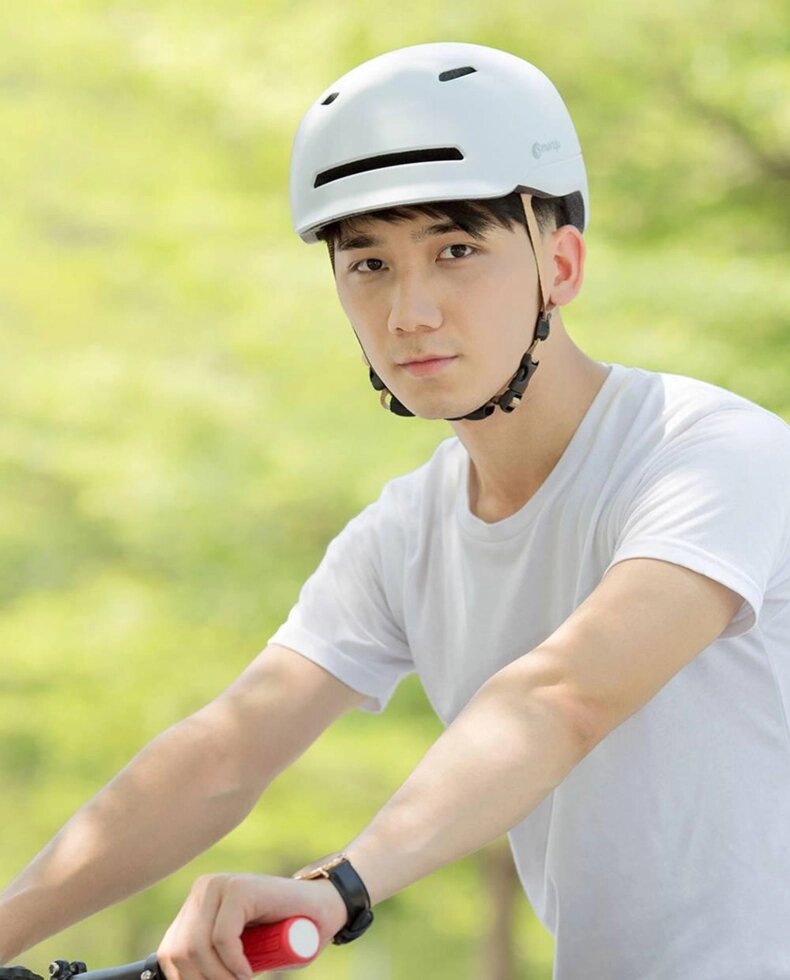 Шолом захисний Xiaomi Smart Helmet з підкладкою для велосипедів, роликів від компанії da1 - фото 1