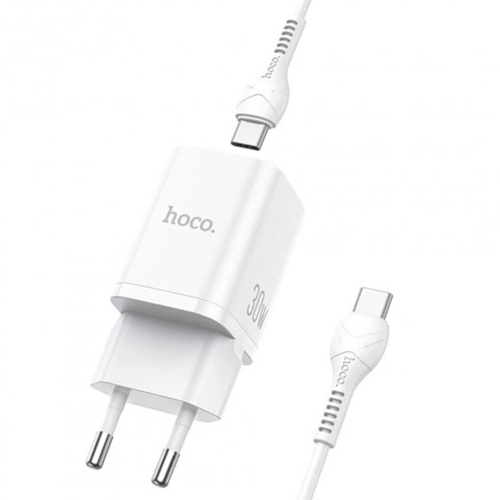 Швидке зарядне HOCO N13 Bright 30 W 2 порти USB-A + USB-C від компанії da1 - фото 1