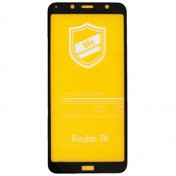 Скло захисне Grand Xiaomi Redmi 7A 3D 4D 5D 9H чорне від компанії da1 - фото 1