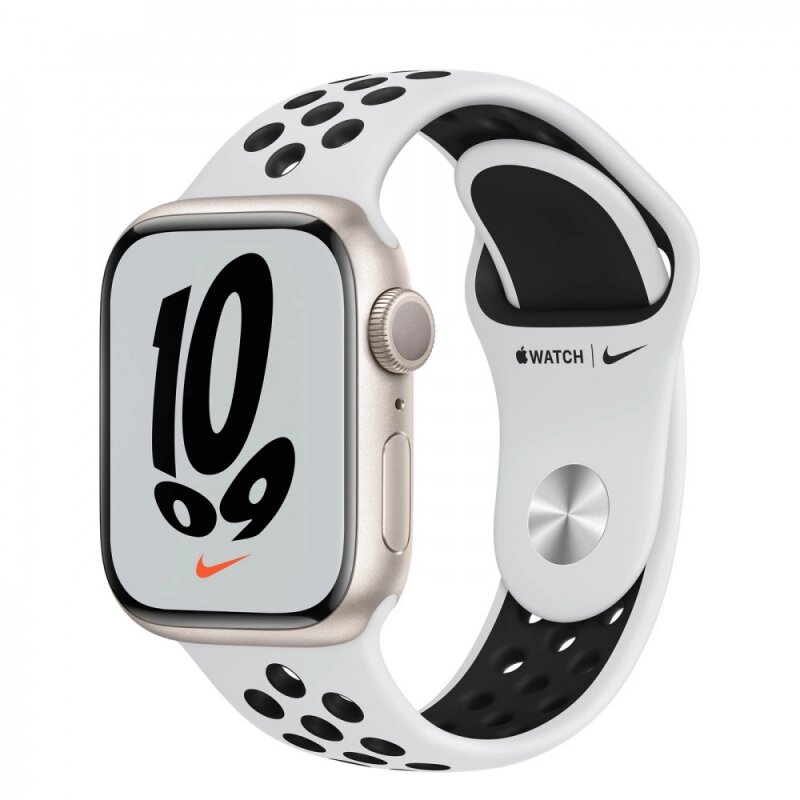 Смарт-годинник Apple Watch Series 7 41 mm Nike EU платиново чорний від компанії da1 - фото 1