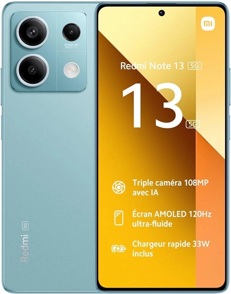 Смартфон Xiaomi Redmi Note 13 5G 8/256 GB Ocean Teal EU версія від компанії da1 - фото 1