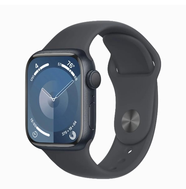 Смартгодинник Apple Watch Series 9 GPS 41 mm Midnight Aluminum Case w. Midnight Sport Band M / L (MR8X3) від компанії da1 - фото 1