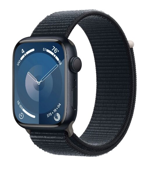 Смартгодинник Apple Watch Series 9 GPS 45 mm Midnight Aluminum Case w. Midnight S. Loop (MR9C3) від компанії da1 - фото 1