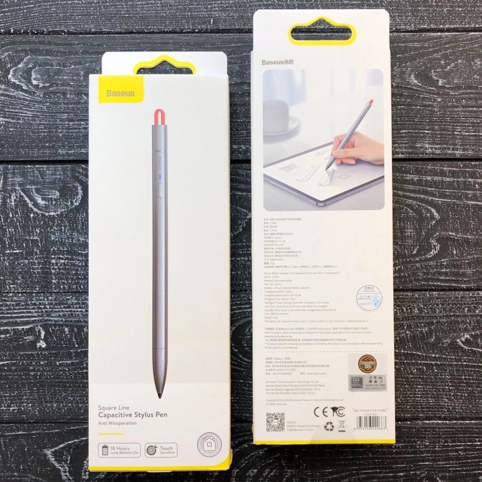 Стилус Baseus Square Line Capacitive Stylus Pen від компанії da1 - фото 1