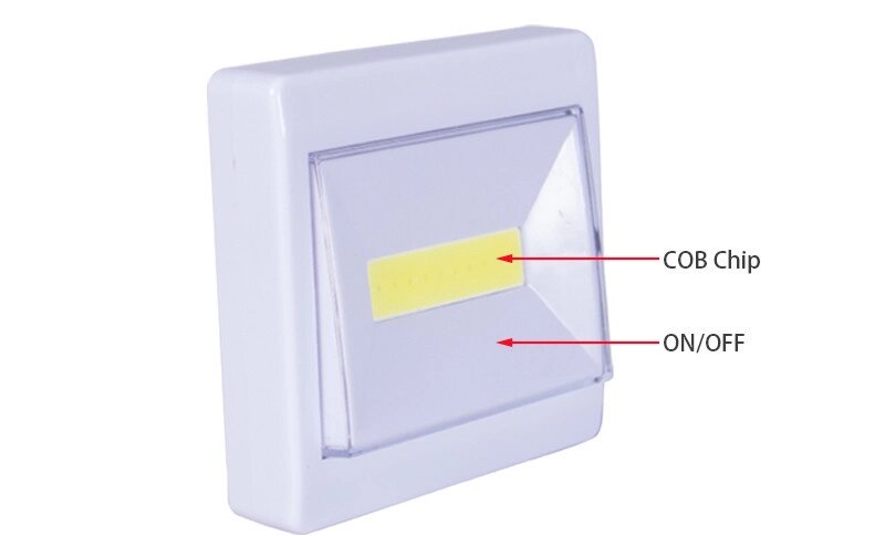 Світильник — вимикач бездротовий світлодіодний на батарейках ААА від компанії da1 - фото 1