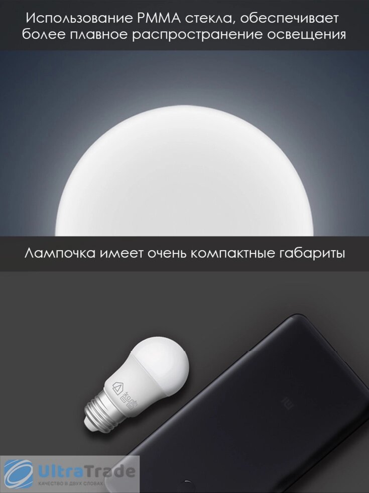 Світлодіодна лампочка Xiaomi Mijia Led Ball цоколь е27 5 Вт від компанії da1 - фото 1