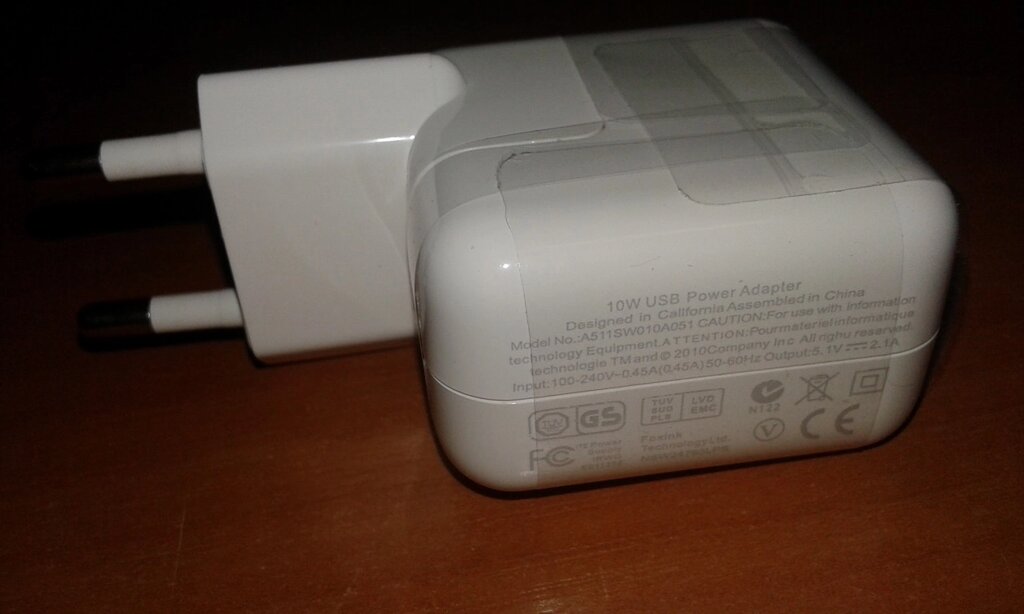 СЗУ USB Apple Power Adapter для iPad 10W 2.1A ORIGINAL (MD359) від компанії da1 - фото 1