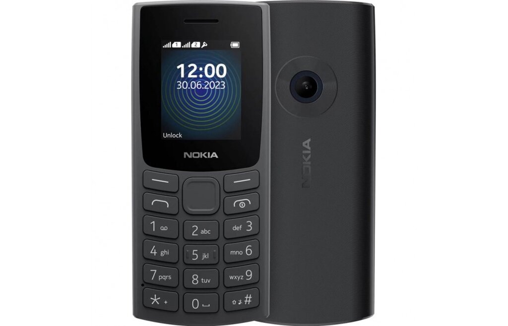 Телефон кнопковий Nokia 110 DS 2023 charcoal (TA-1567) від компанії da1 - фото 1