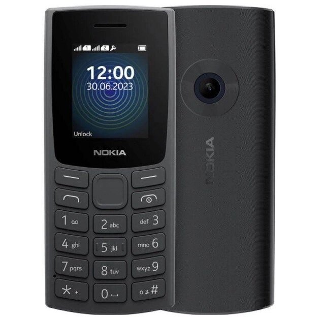 Телефон кнопковий Nokia 110 DS 2023 charcoal (TA-1567) від компанії da1 - фото 1