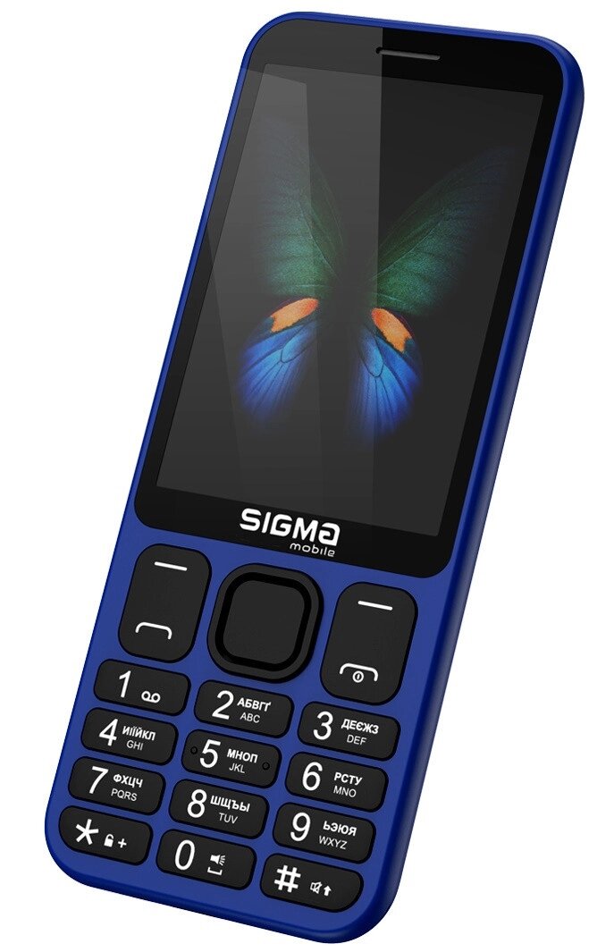 Телефон кнопковий Sigma mobile X-style 351 LIDER синій від компанії da1 - фото 1