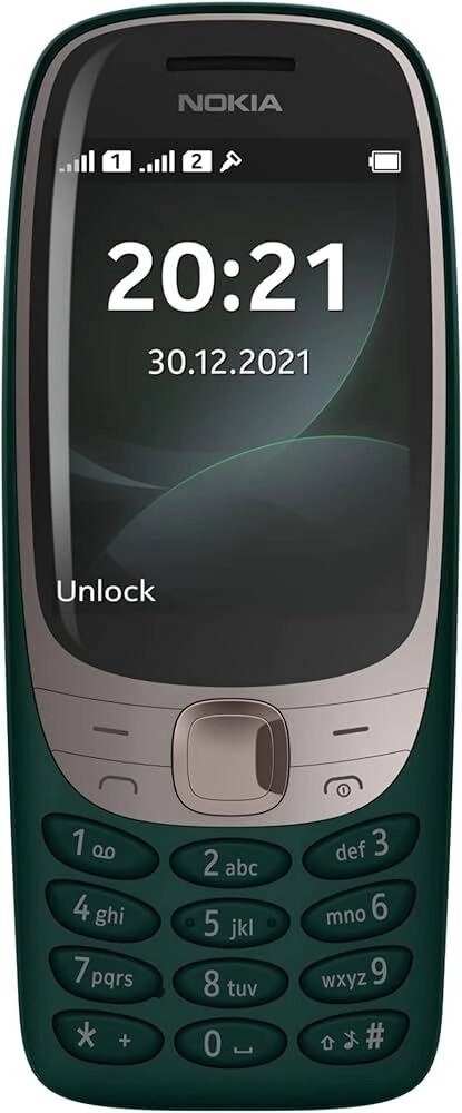 Телефон Nokia 6310 Dual Sim 2024 TA-1400 зелений від компанії da1 - фото 1