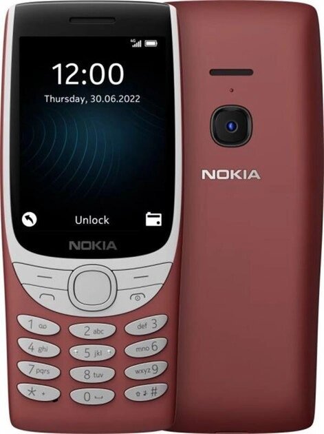 Телефон Nokia 8210 2 сім-картки підтримка 4G червоний від компанії da1 - фото 1