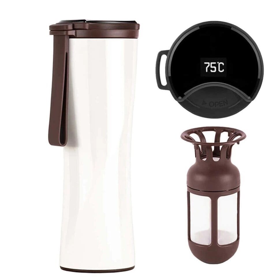 Термокружка Xiaomi KissKissFish MOKA Smart Coffee Tumbler S-U45CW від компанії da1 - фото 1