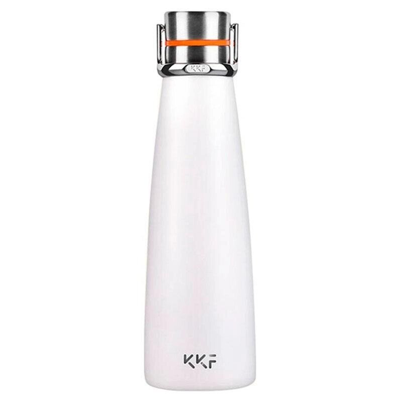 Термопляшка KissKissFish (KKF) Vacuum Cup S-U47WS-E 475 мл біла від компанії da1 - фото 1