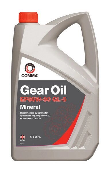 Трансмісійна олива Comma GEAR OIL EP80W-90 GL 5 5 літрів від компанії da1 - фото 1