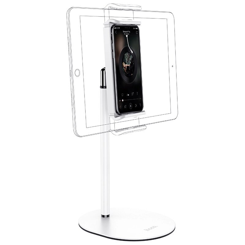 Тримач HOCO для телефонів і планшетів Soaring series metal desktop stand PH31  4.7-10" від компанії da1 - фото 1