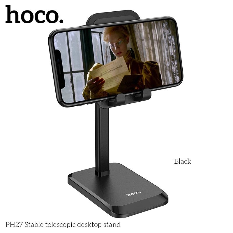 Тримач HOCO Stable telecopic desktop stand PH27 чорний від компанії da1 - фото 1