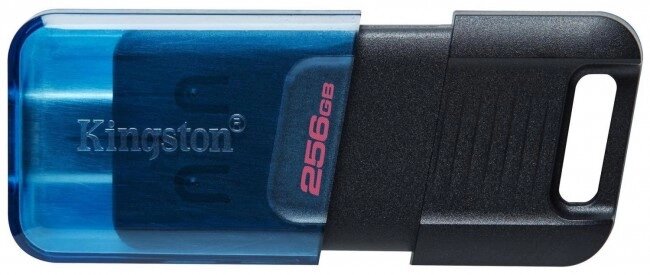 Type-C флешка Kingston USB 3.2 DT 80M 256GB від компанії da1 - фото 1