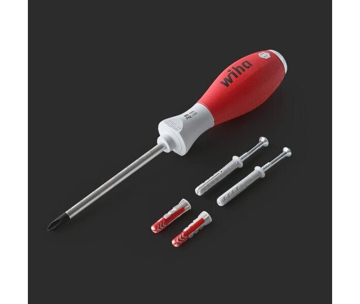 Ударна викрутка Wiha Punching screwdriver червона із сірим від компанії da1 - фото 1