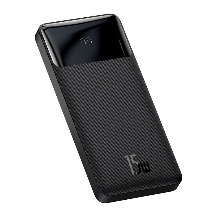 УМБ BASEUS Bipow Digital Display Power bank 20000 mAh 15 W (PPDML-J01) чорна від компанії da1 - фото 1