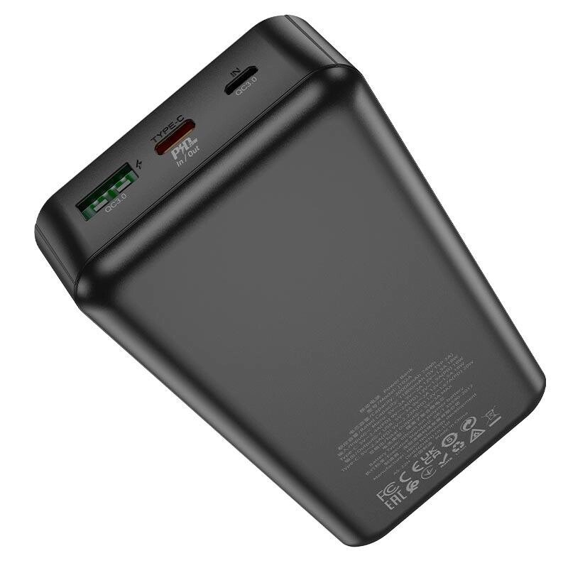 УМБ HOCO Cool figure power bank J102A 20000 mAh 20W акб зовнішній чорний від компанії da1 - фото 1