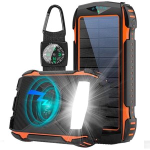 УМБ Solar power bank with LED light 20000mAh PN-W20S 18W