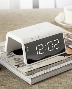 Розумний годинник з бездротовою зарядкою Gelius Pro Smart Desktop Clock Time Bridge GP-Sdc01