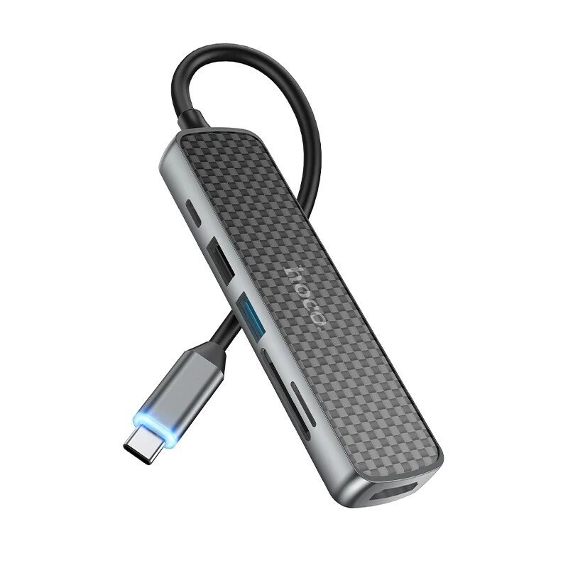 USB-C PD хаб порт реплікатор Hoco HB24 Easy display multi-F adapter від компанії da1 - фото 1