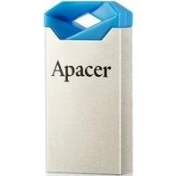 Usb флешнакопичувач Apacer AH111 32GB металевий сріблясто блакитний від компанії da1 - фото 1