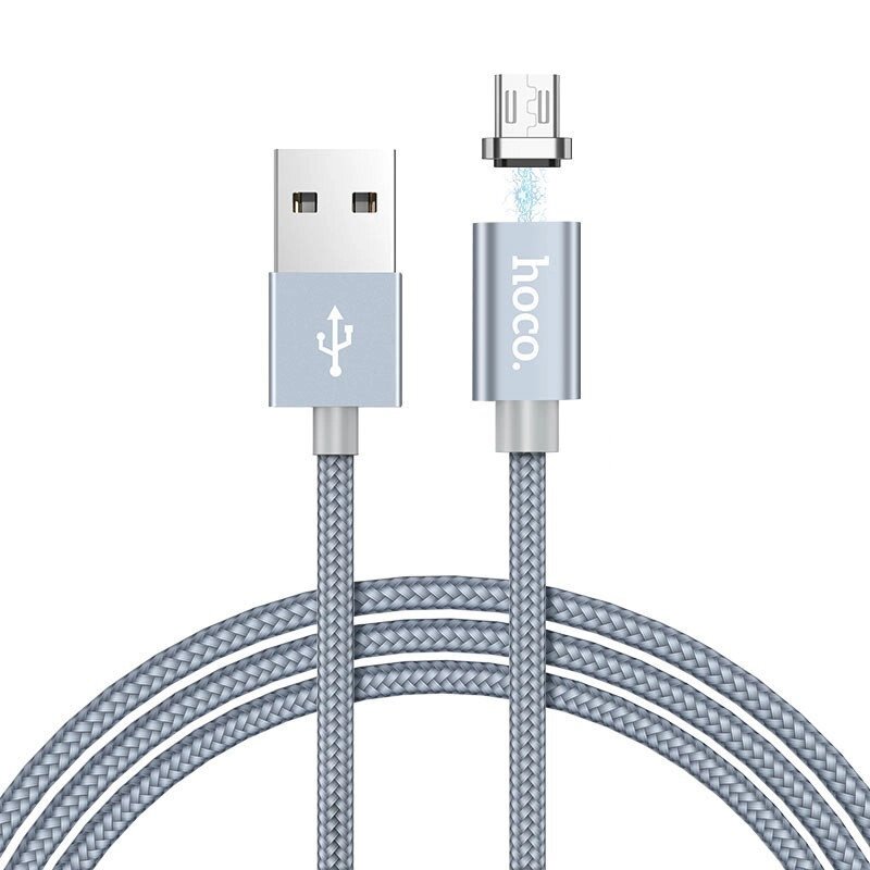 Usb Кабель Hoco U40a Magnetic MicroUsb 1m магнітний у посиленому обплетенні від компанії da1 - фото 1