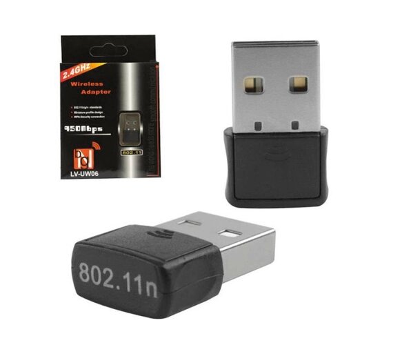 USB приймач wireless adapter Wi-Fi 802.11 n 300 mbps від компанії da1 - фото 1