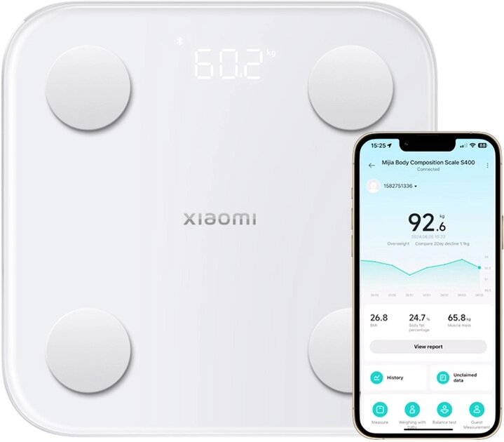 Ваги Xiaomi Body Composition Scale S400 (BHR7793GL) від компанії da1 - фото 1