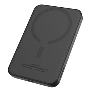 Зовнішній акумулятор MagSafe — бездротовий Baseus Power Bank 5000 mAh 20 W (PPCXM05) чорний