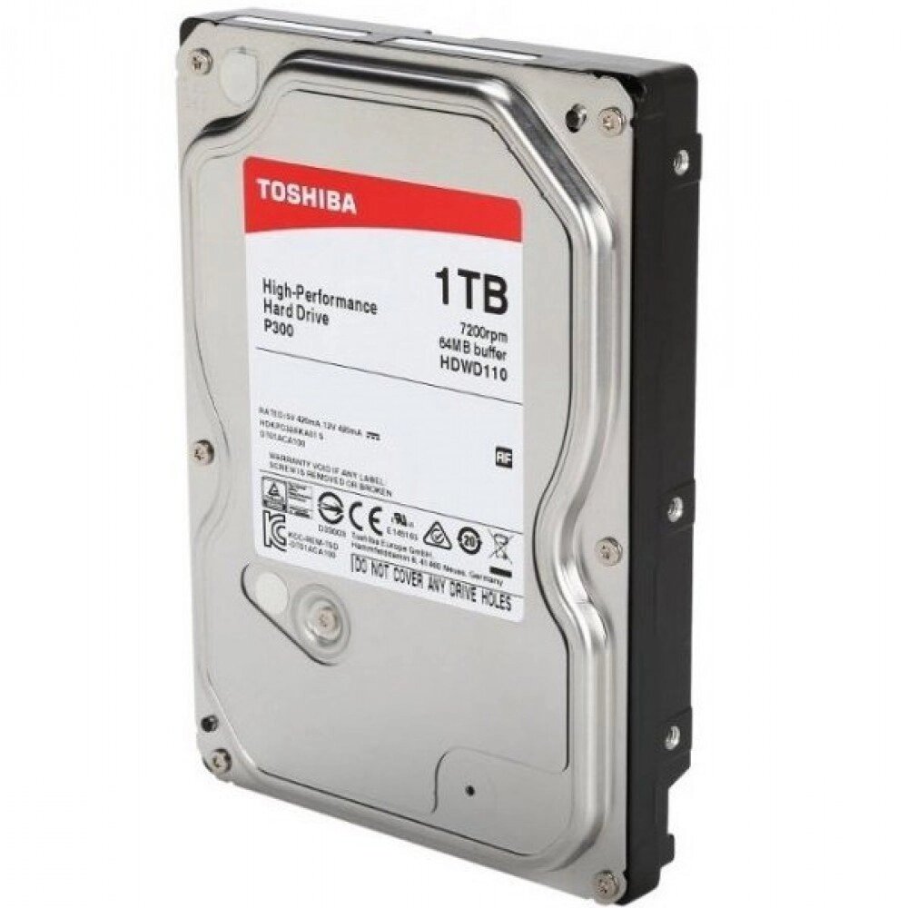 Внутрішній накопичувач HDD Toshiba P300 1 TB 3.5 дюйма HDWD110UZSVA від компанії da1 - фото 1