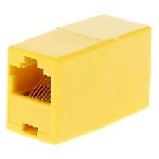 З'єднувач RJ45 8P8C мама/мама RJ45 для з'єднання кабелю. жовтий від компанії da1 - фото 1