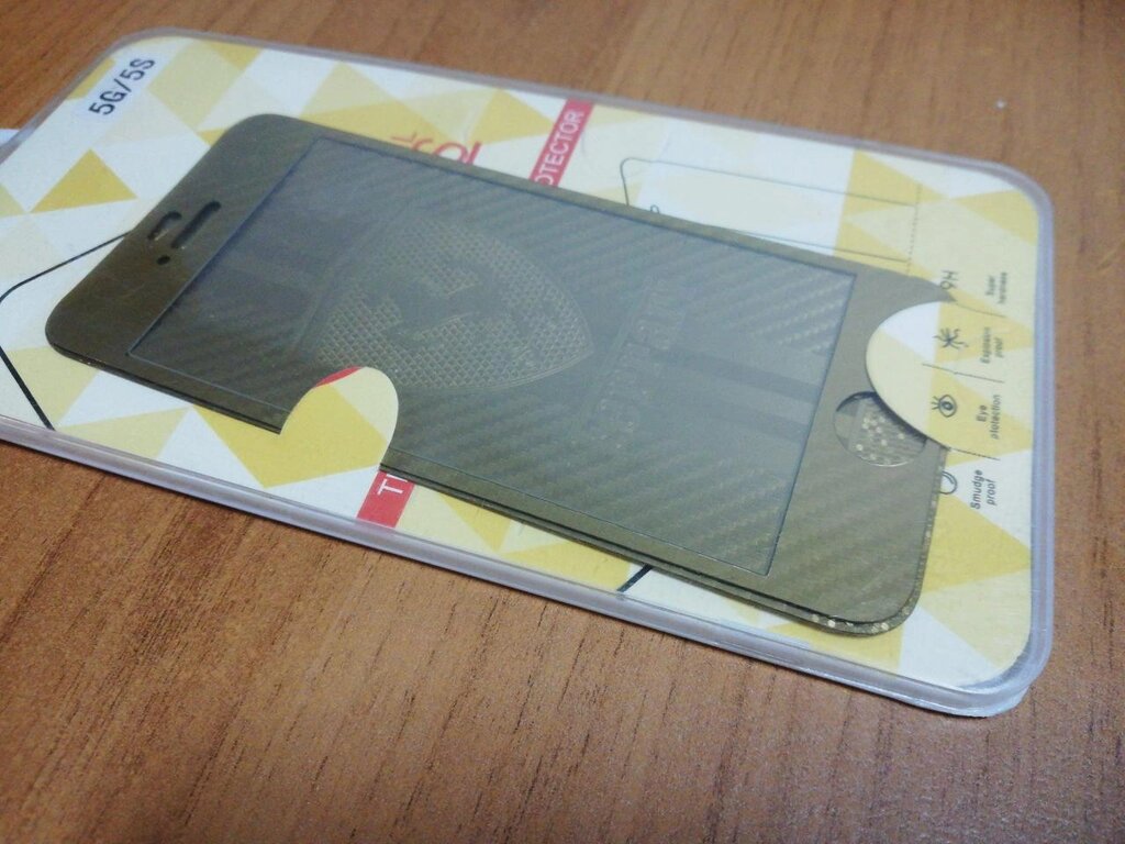 Захисне скло для iPhone 5/5S переднє + заднє золотисте від компанії da1 - фото 1