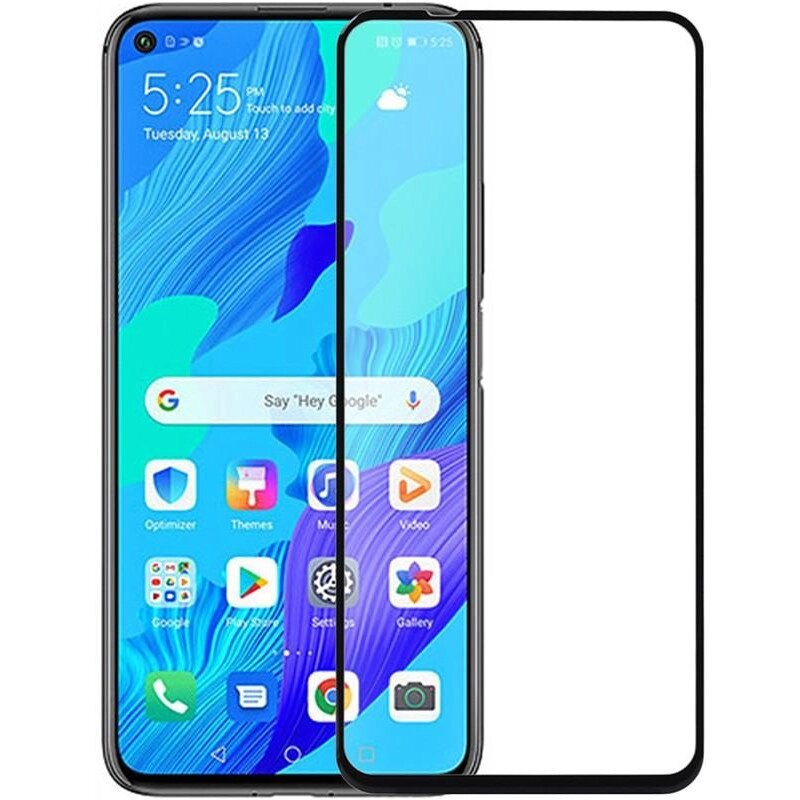 Захисне скло Huawei Nova 5T Full Cover чорне Florence (full glue) від компанії da1 - фото 1