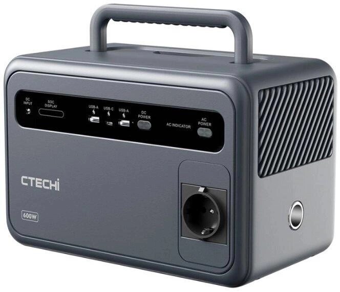 Зарядна станція CTECHi GT600 Portable Power Station 600 W 384Wh від компанії da1 - фото 1