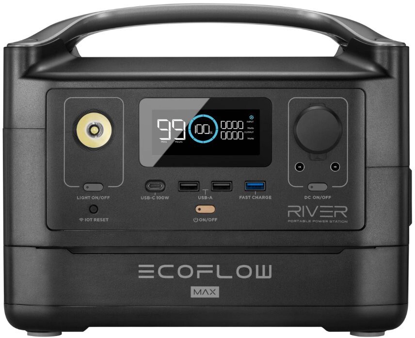 Зарядна станція EcoFlow RIVER Max (576 Вт·год) EFRIVER600MAX-EU від компанії da1 - фото 1