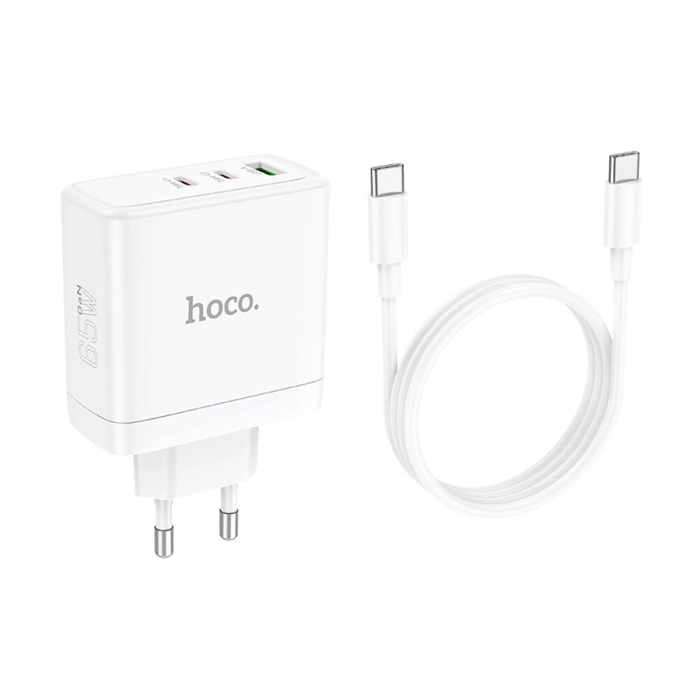 Зарядний комплект Hoco n30 glory pd 65 W three-port (2 c1a) fast charger set від компанії da1 - фото 1