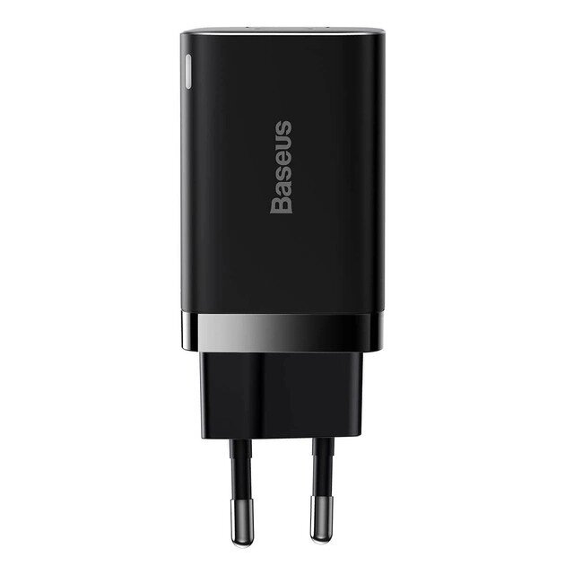 Зарядний пристрій Baseus Super Si 30 W 1 USB-C PD вихід — блок адаптер чорні від компанії da1 - фото 1