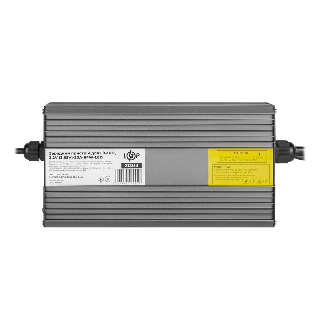 Зарядний пристрій для акумуляторів LiFePO4 3.2V (3.65V)-20A-64W-LED від компанії da1 - фото 1