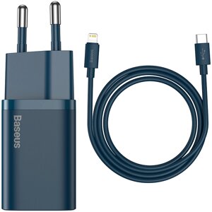 Зарядний пристрій Baseus Super Si Quick Charger 1C 20 W з кабелем Type-C — Lightning 1m