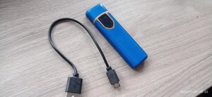 Запальничка спідниця електро-імпульсна USB портативна з кабелем мікросб