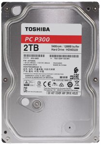 Жорсткий диск Toshiba P300 2 TB 3.5 дюйма внутрішній SATA HDWD220UZSVA