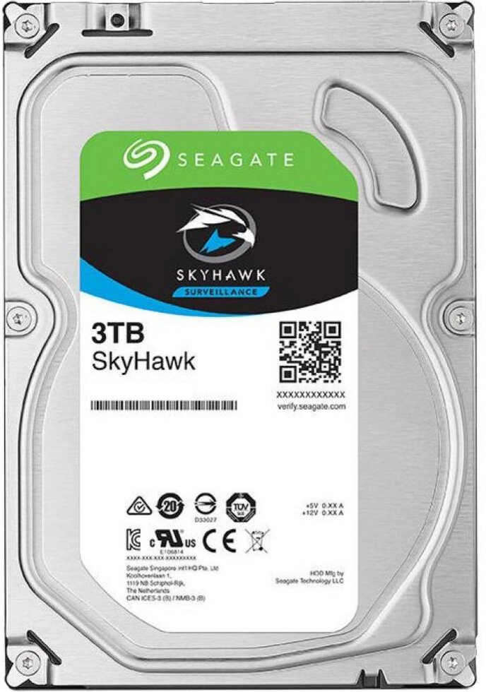 Жорсткий диск 3.5" 3 TB SATA3 Seagate SkyHawk Surveillance ST3000VX009 від компанії da1 - фото 1