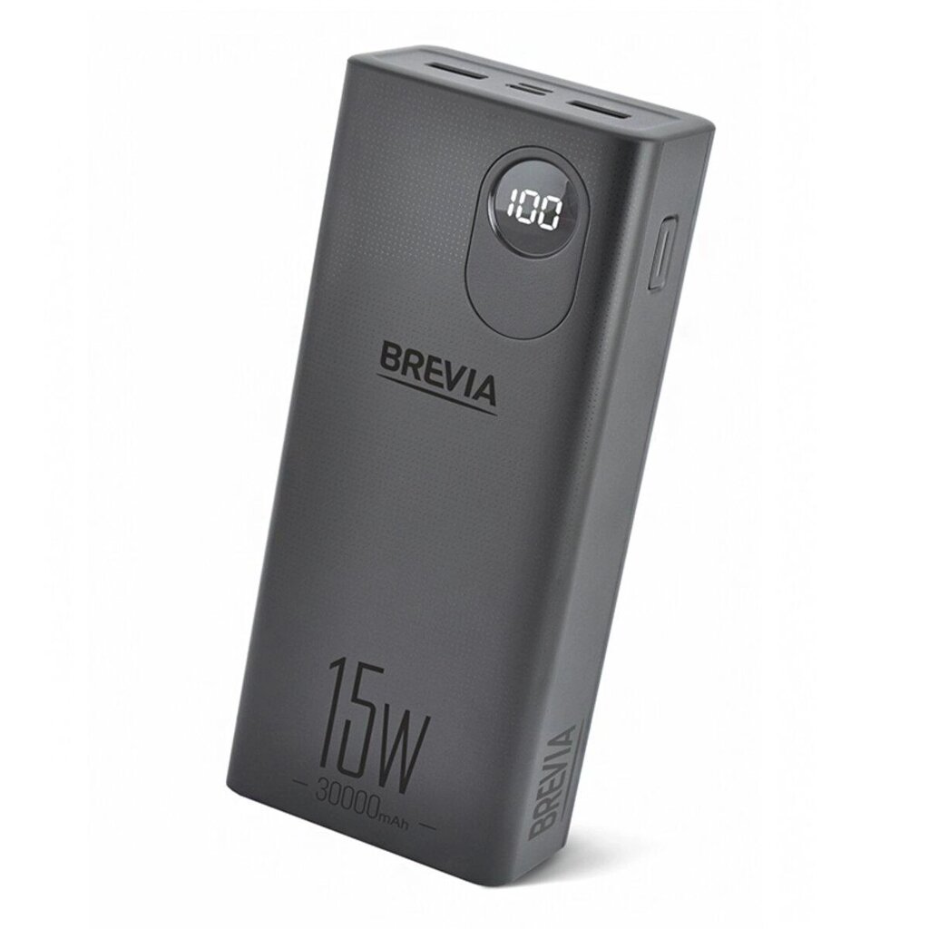 Зовнішній акумулятор Brevia 30000mAh 15.5 W (45315) портативна універсальна батарея від компанії da1 - фото 1